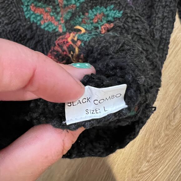 PORTRAITS BY NORTHERN ISLES Women's Pheasant Sweater Hand Knit Bird Size L - Picture 7 of 8